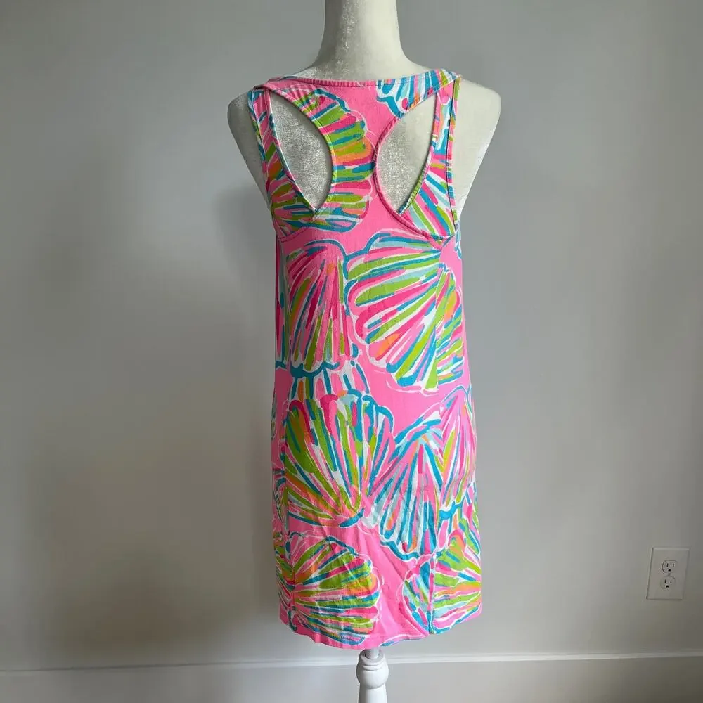 Lilly Pulitzer Monterey Dress Swim Coverup Pink Pout Shellabrate - Picture 4 of 6